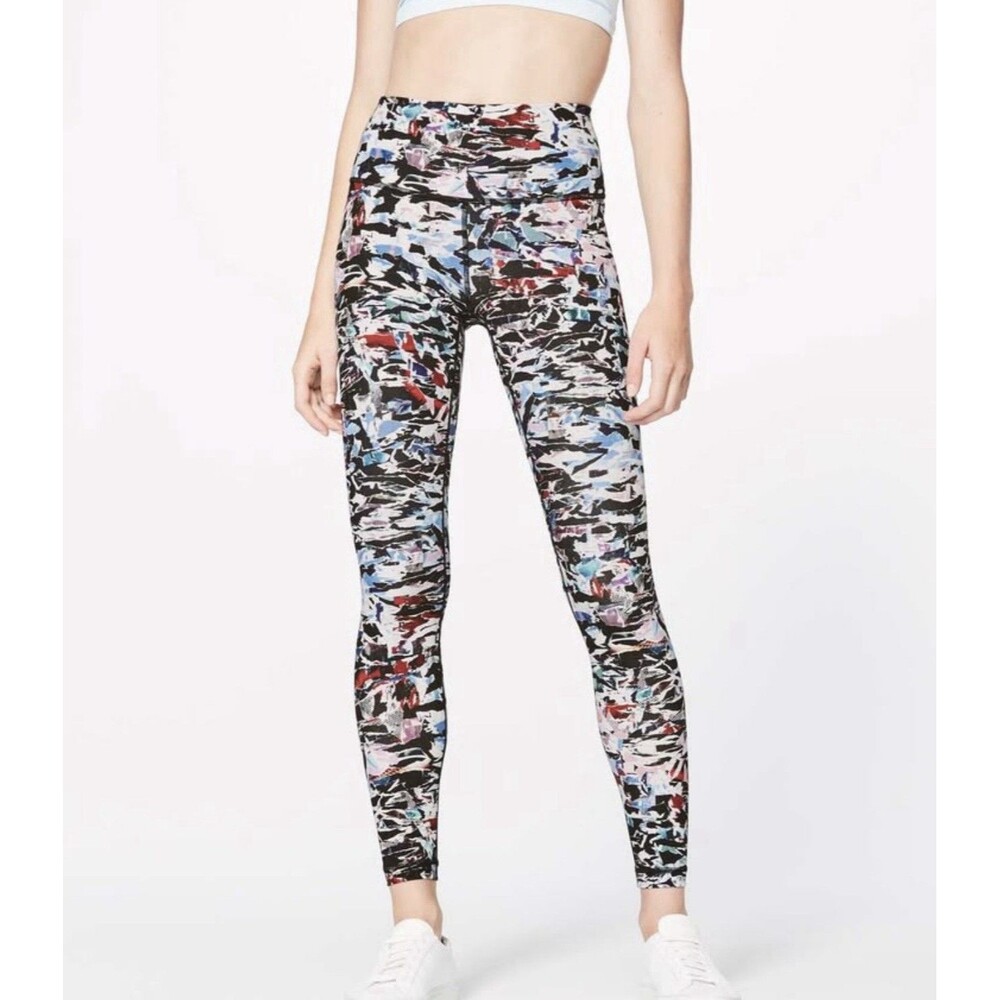 Lululemon Wunder Under Hi-Rise 28” Full-On Luxtreme Leggings Sz 10 Culture Clash
